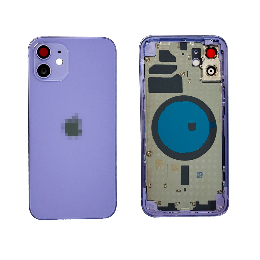 IPhone 12 Back Housing Cover With SideKeys White