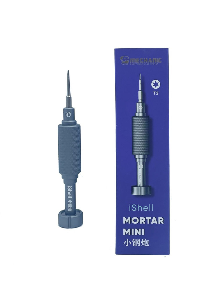 Small steel cannon hexagonal T2 screwdriver