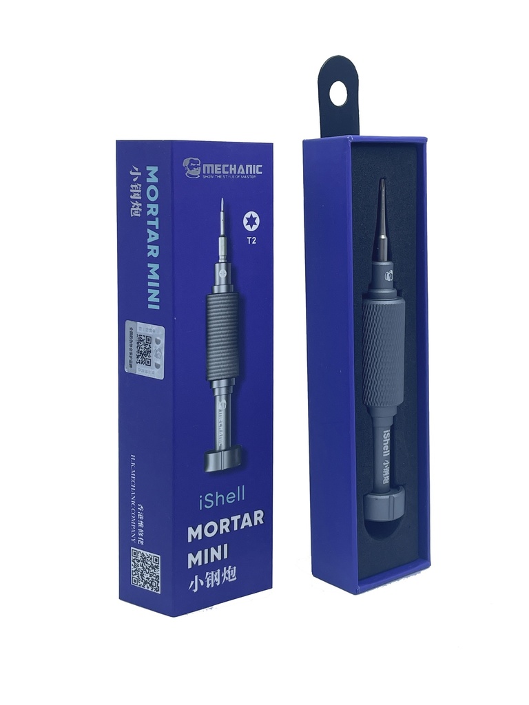 Small steel cannon hexagonal T2 screwdriver