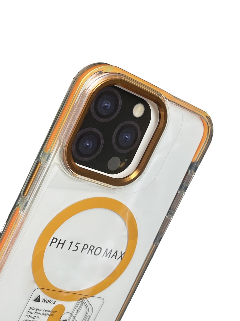 iPhone 15promax   Magnetic charging case orange