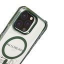 iPhone 15promax   Magnetic charging case green
