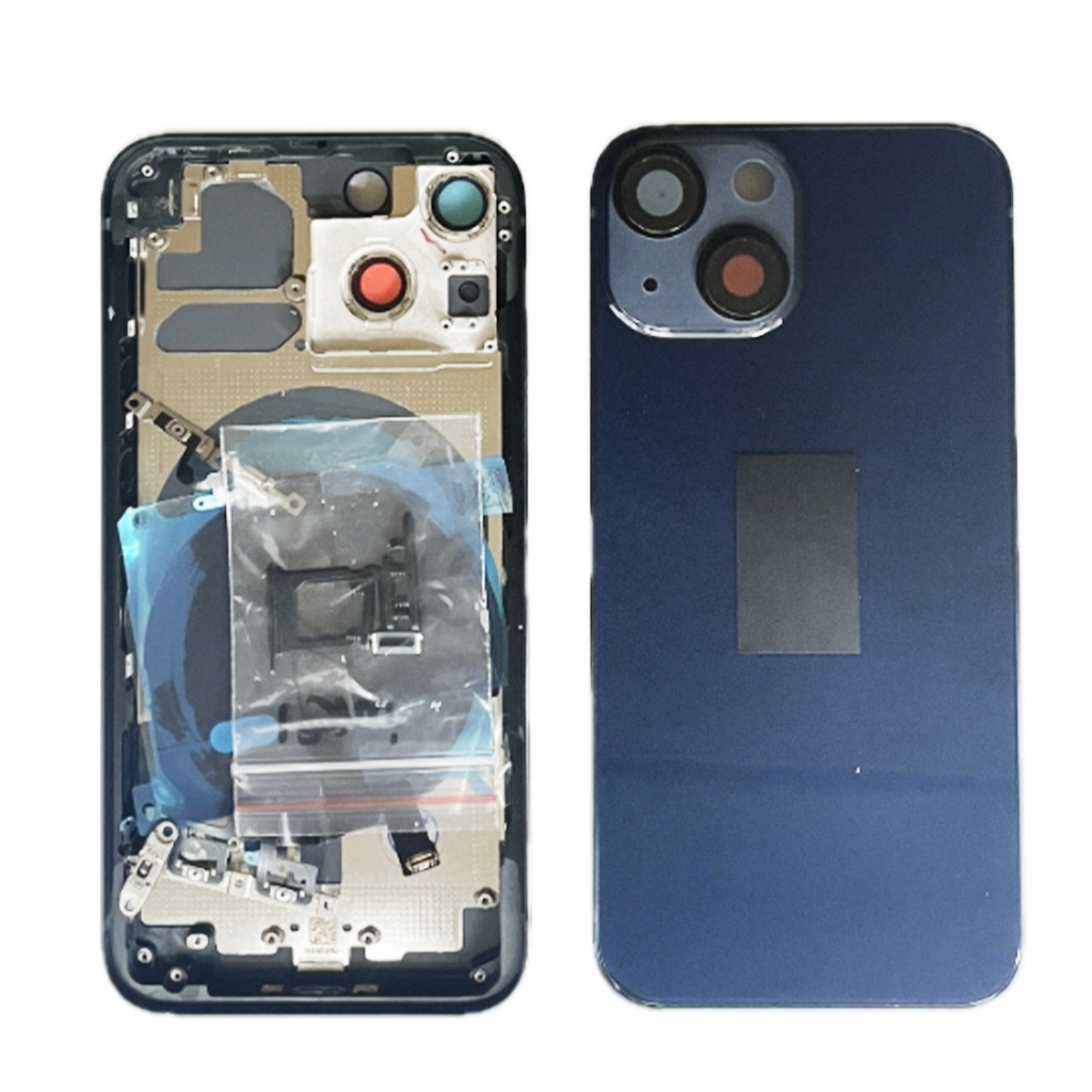 Moldura iPhone 13 mini + capa traseira + carregamento sem fio preto