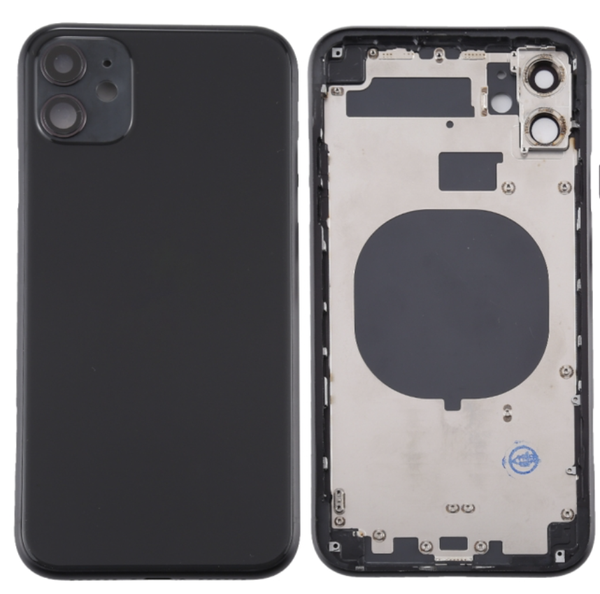 Moldura iPhone 11 integrada vidro preto