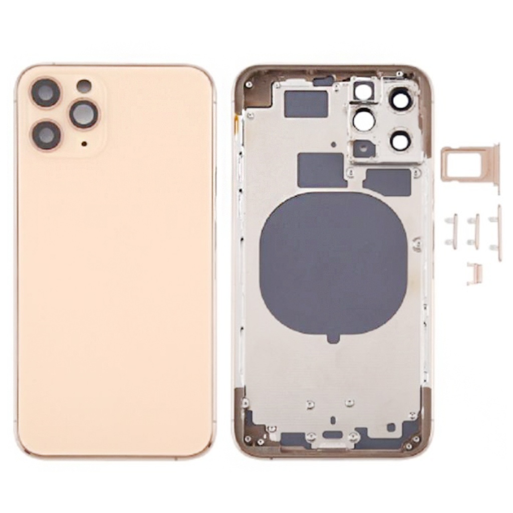 iPhone 11 Pro com moldura de vidro integrada e dourado