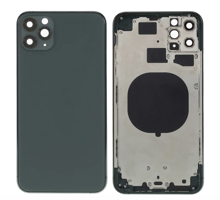 Moldura intermediária do iPhone 11 Pro Max Vidro integrado Verde
