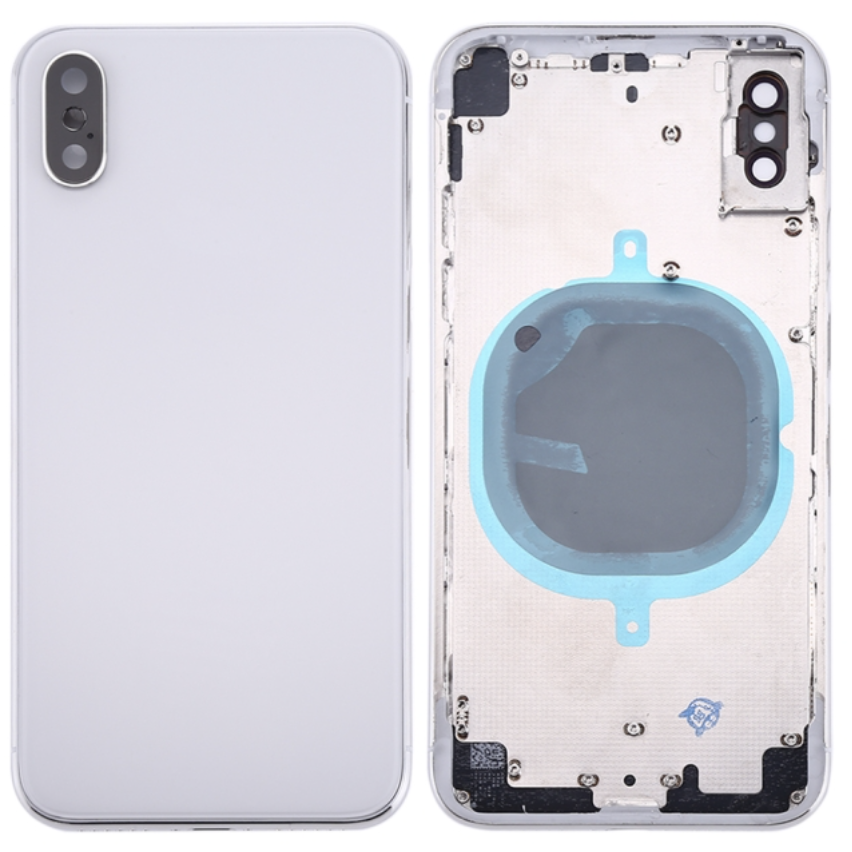 Moldura iPhone X integrada vidro branco