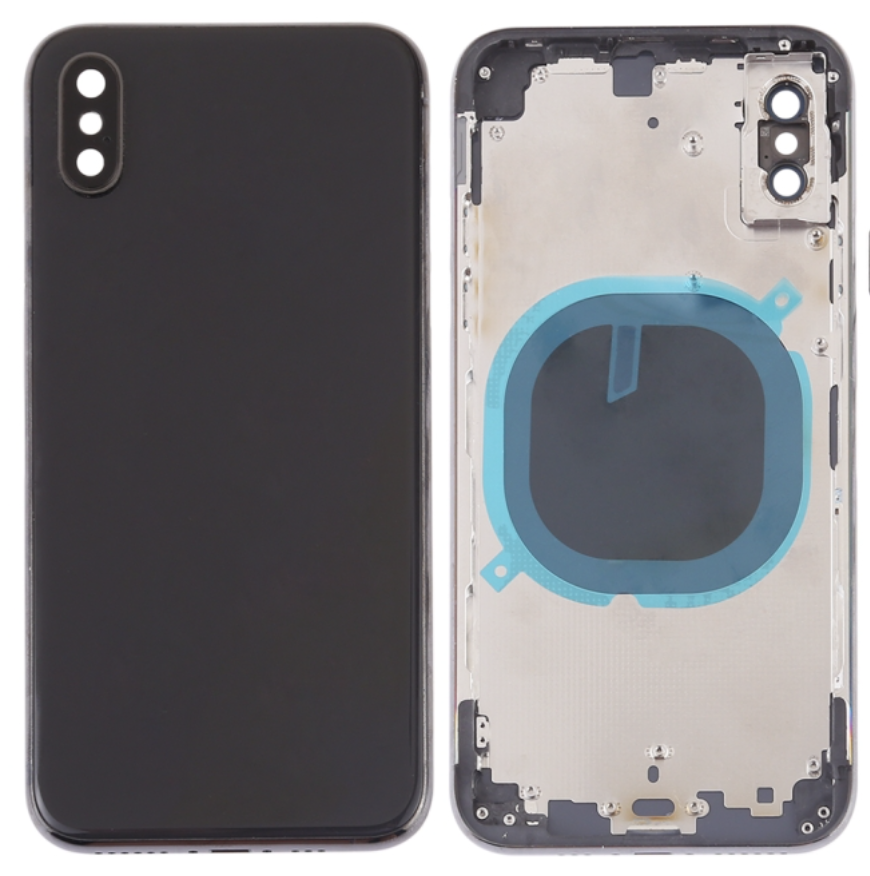 Moldura iPhone XS integrada vidro preto