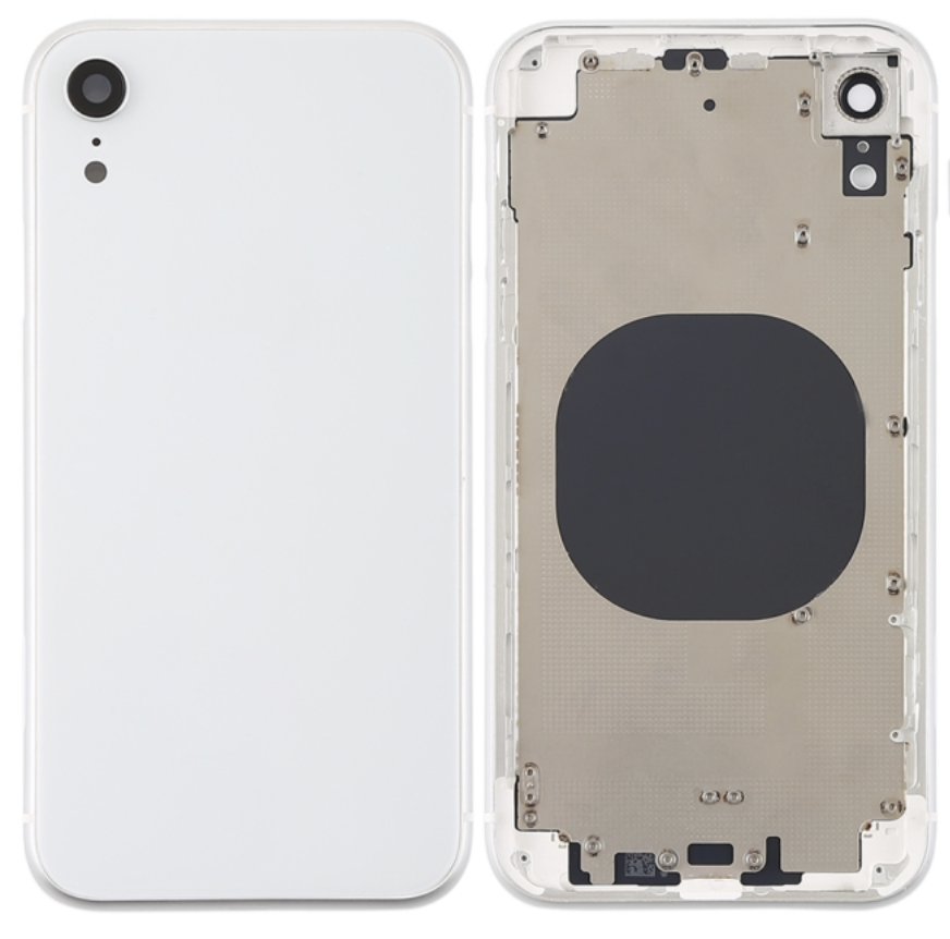 Moldura iPhone XR integrada vidro branco