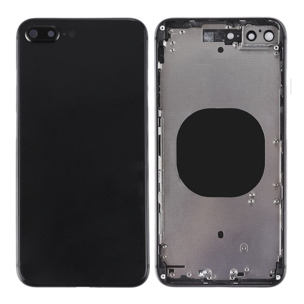 Moldura iPhone 8Plus integrada vidro preto