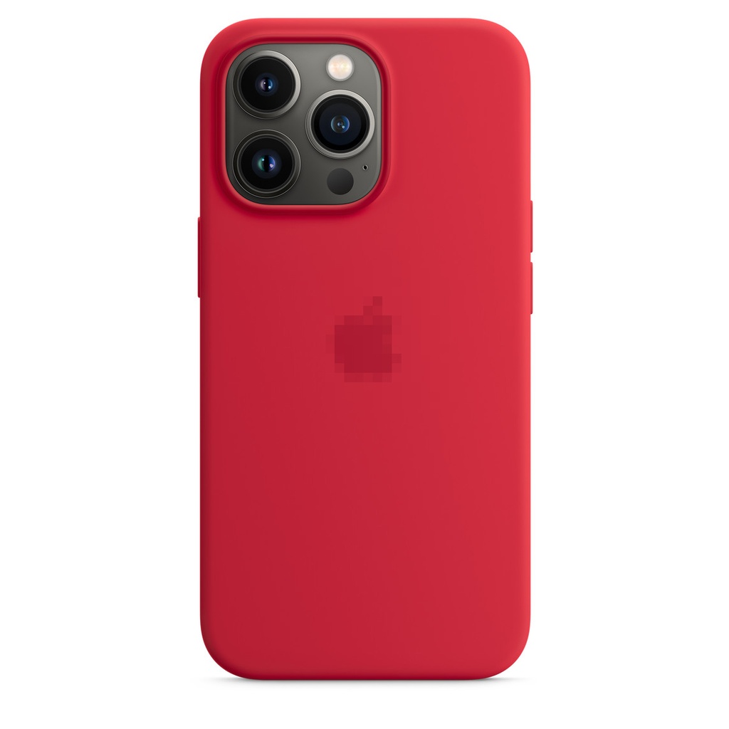 Capa protetora de silicone MagSafe específica para iPhone 13 Pro vermelha