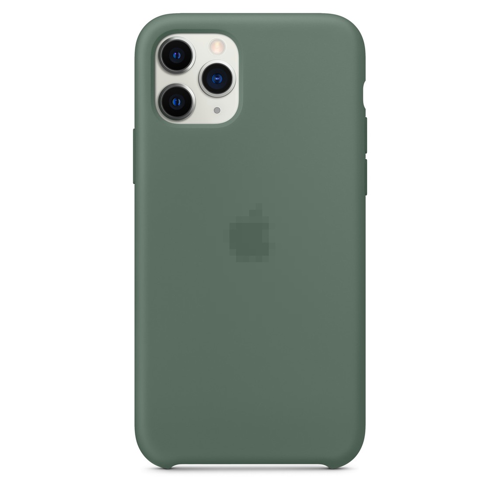 Capa de silicone para iPhone 11 Pro Pine Needle Green
