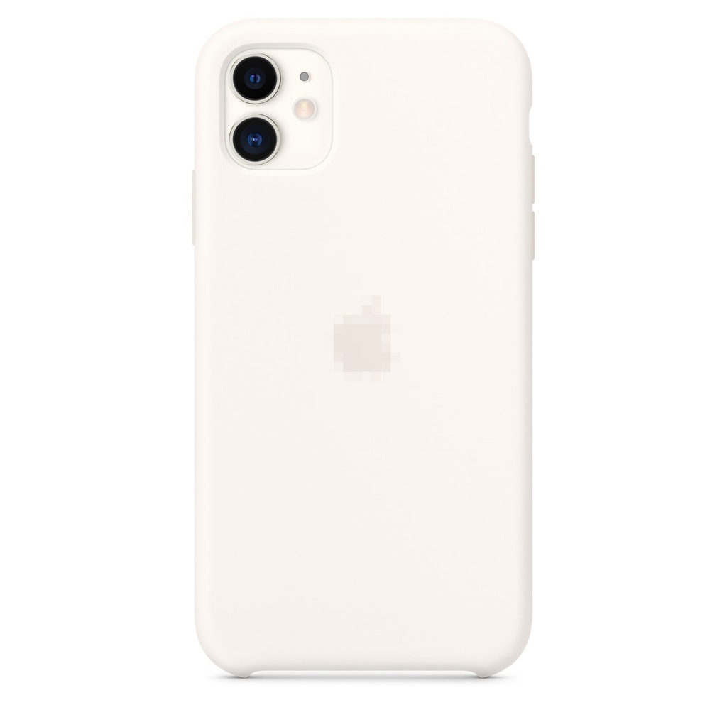 Capa de silicone para iPhone 11 Branco Claro