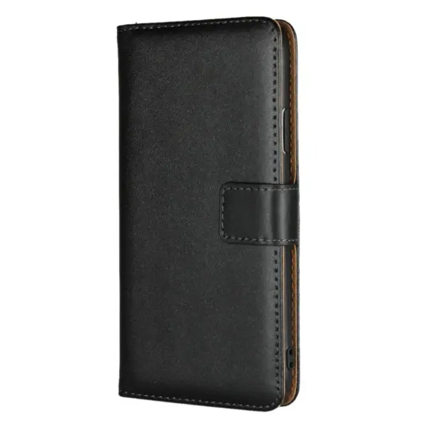 Capa estilo carteira para iPhone X preta