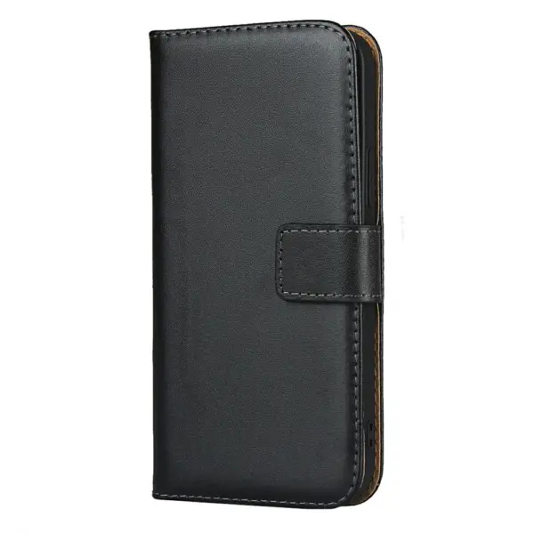 Capa protetora estilo carteira para iPhone 12 mini preta