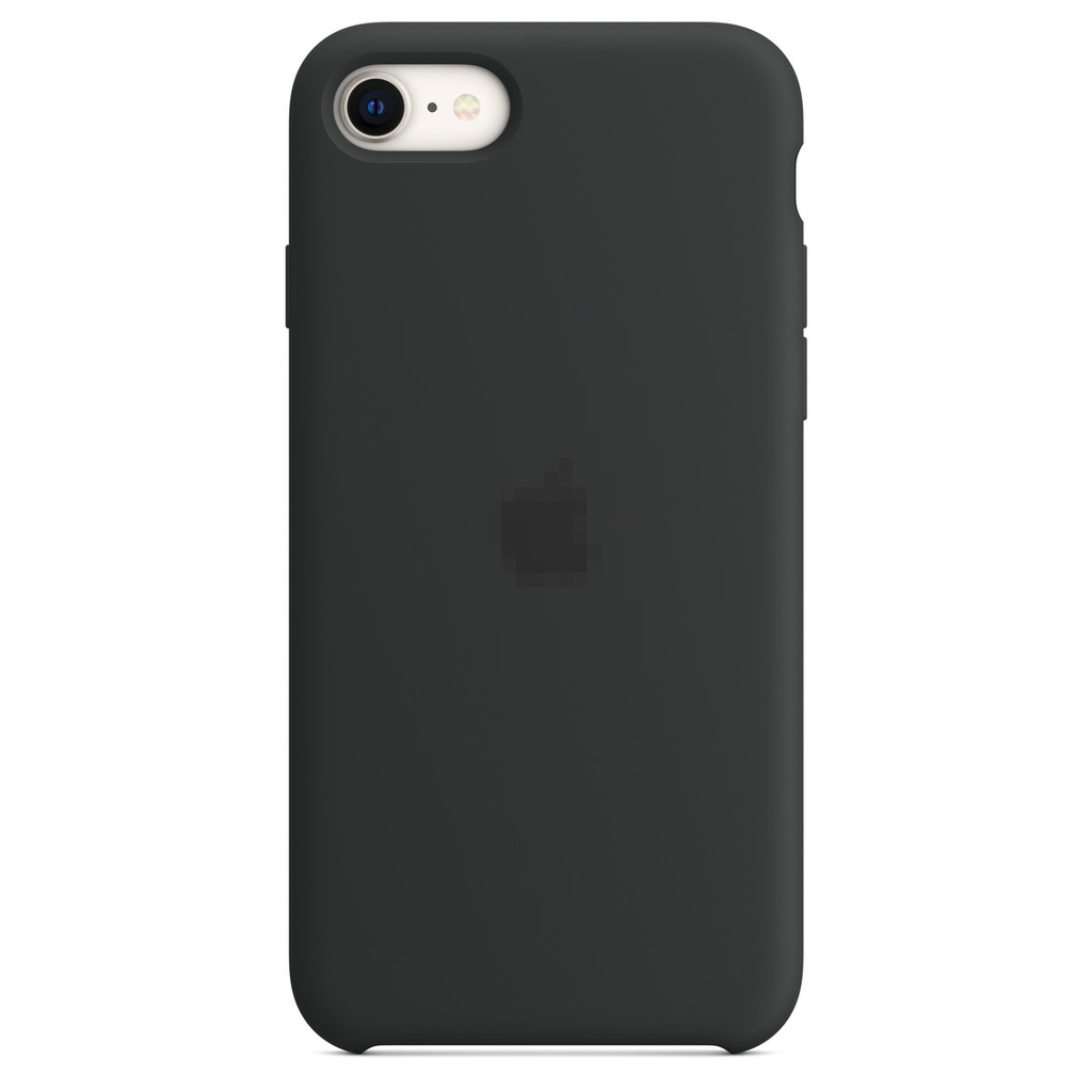 Capa de silicone para iPhone SE cor meia-noite