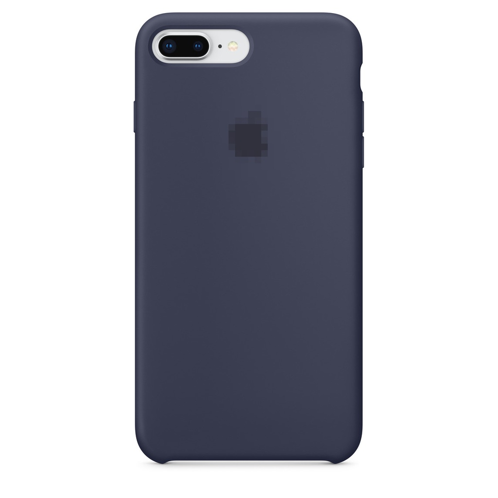 Capa de silicone para iPhone 8 Plus 7 Plus azul meia-noite