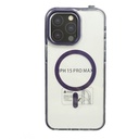 Capa de carregamento magnética roxa para iPhone 15promax