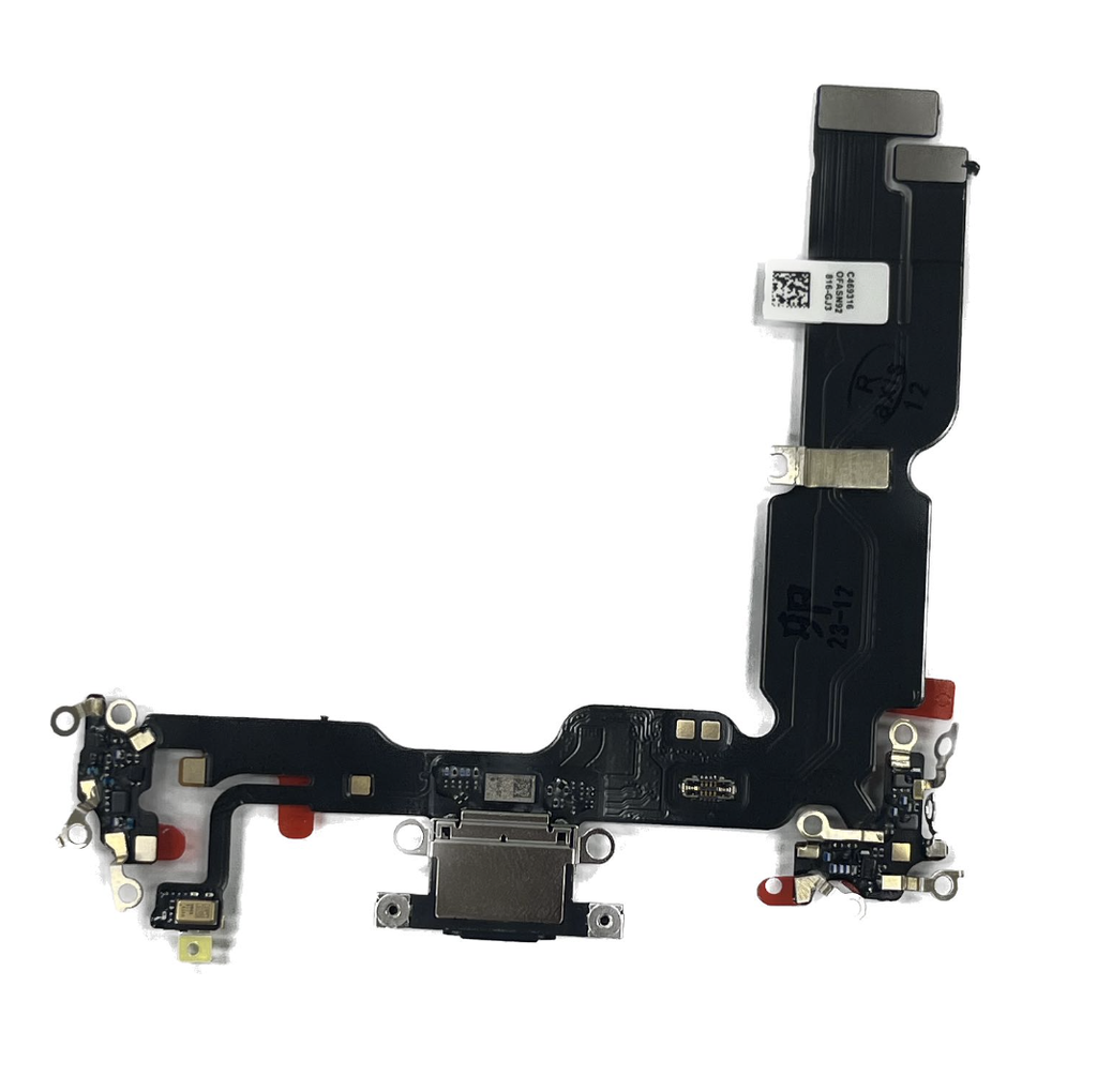 Plugue traseiro para iPhone 15 Plus preto
