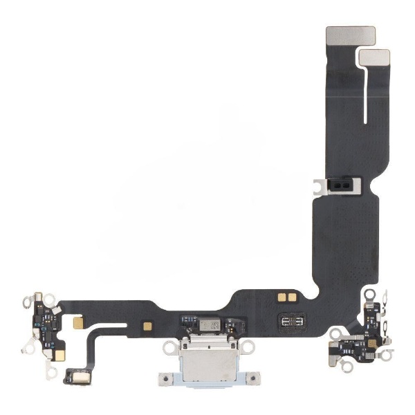 Plugue traseiro azul para iPhone 15 Plus