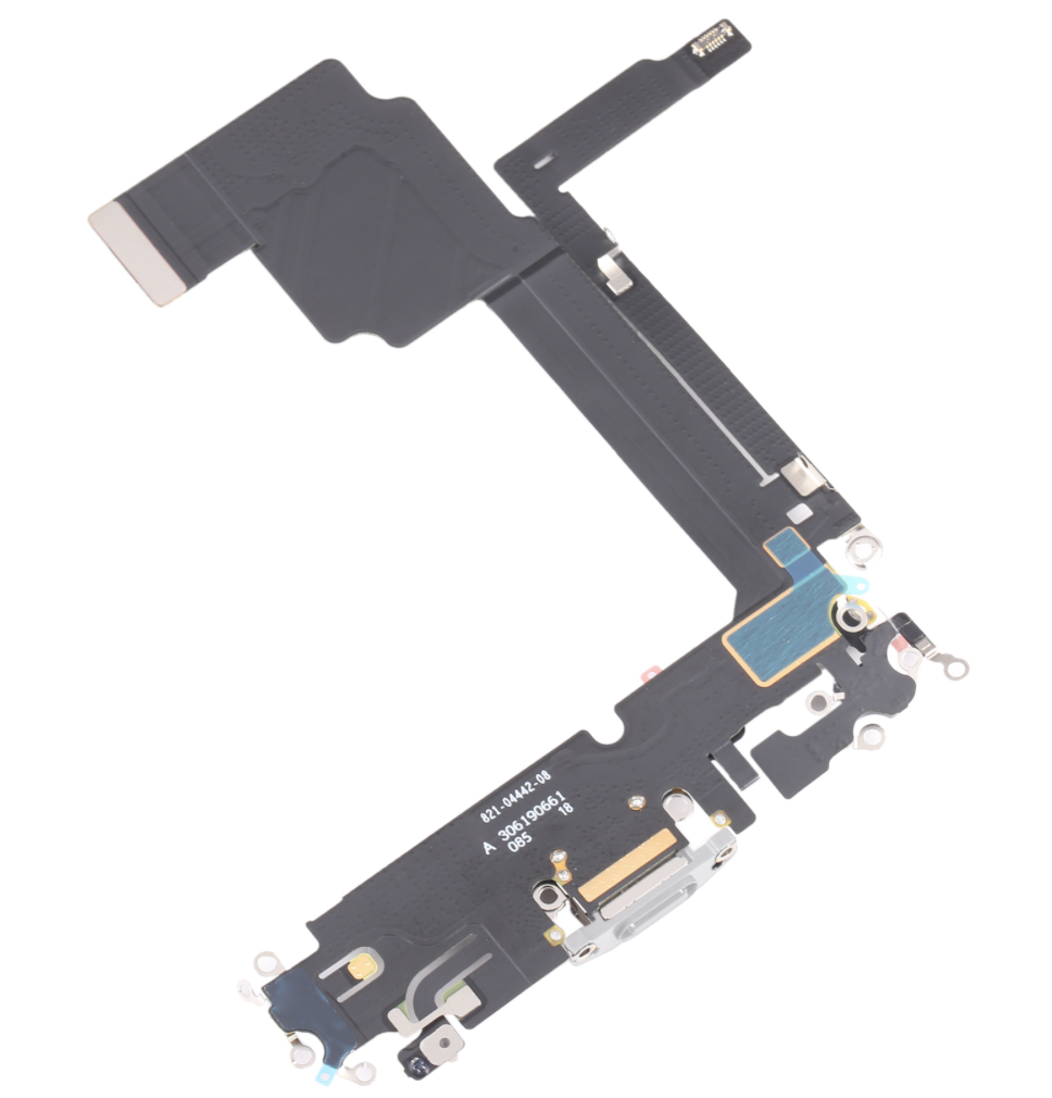 Plugue traseiro para iPhone 15 Pro Max branco