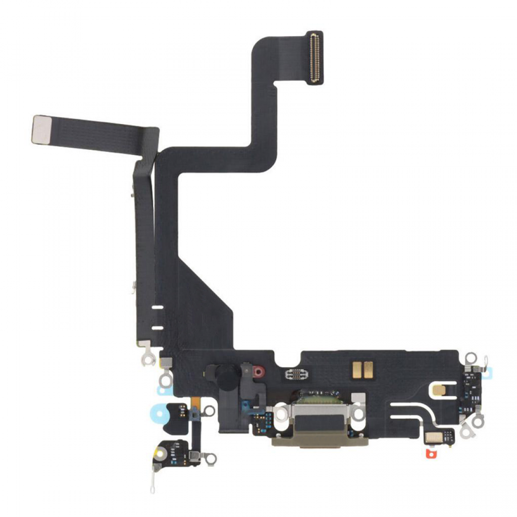 Plugue de cauda dourado para iPhone 14 Pro