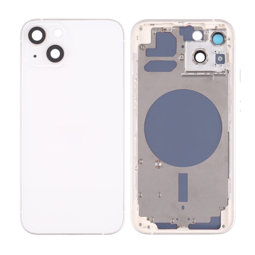 Moldura iPhone 13 integrada vidro branco