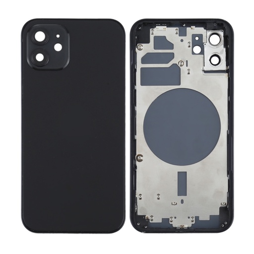IPhone 12-12 Pro Mid Frame Vidro Integrado Preto