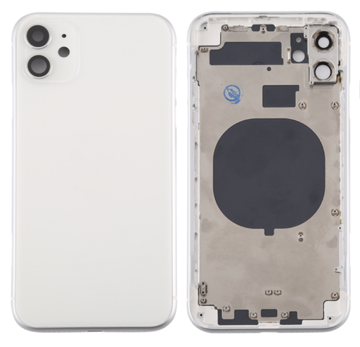 Moldura iPhone 11 integrada vidro branco