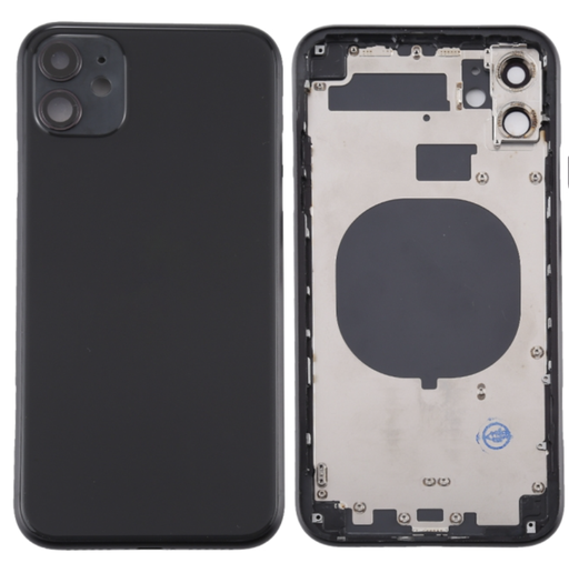 Moldura iPhone 11 integrada vidro preto