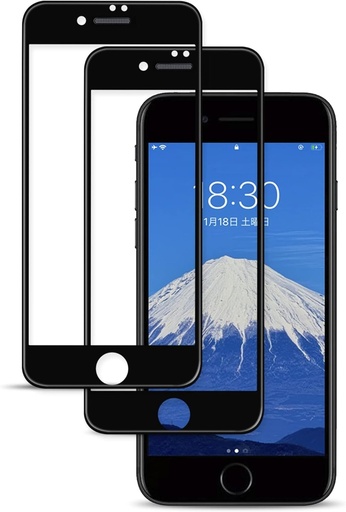 IPhone SE2/SE3 totalmente envolto com película temperada preta