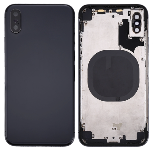 Moldura iPhone X integrada vidro preto