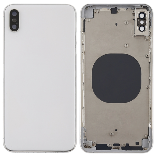 IPhone XS Max Mid Frame Vidro Integrado Branco