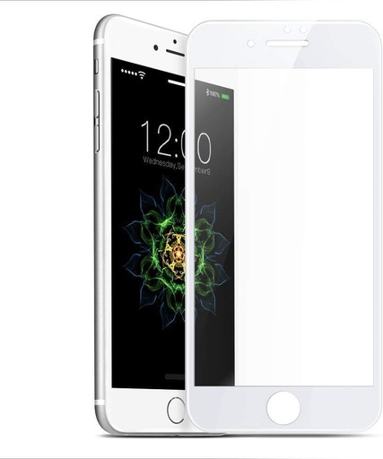 IPhone 8G totalmente envolto em película temperada branca