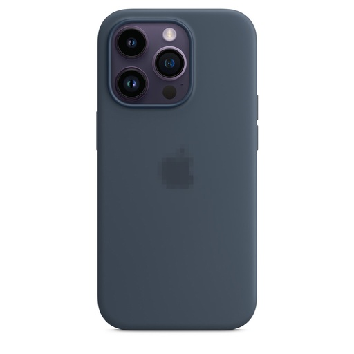 Capa protetora de silicone MagSafe para iPhone 14 Pro Storm Blue