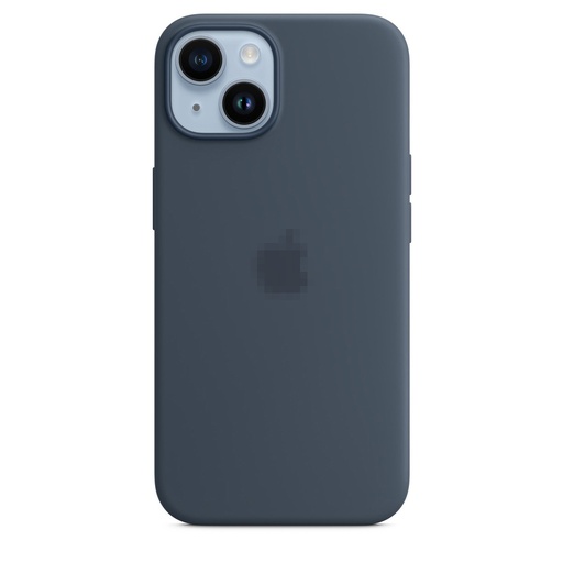 Capa protetora de silicone MagSafe para iPhone 14 Storm Blue