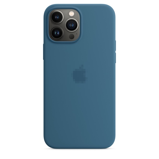 Capa de silicone MagSafe especial para iPhone 13 Pro Max Bird Feather Blue