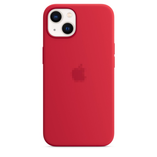 Capa protetora de silicone MagSafe para iPhone 13 vermelha