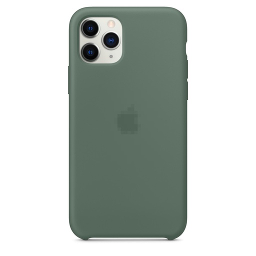 Capa de silicone para iPhone 11 Pro Pine Needle Green