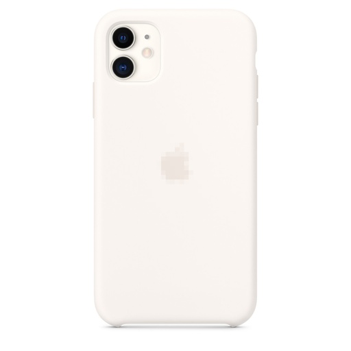 Capa de silicone para iPhone 11 Branco Claro
