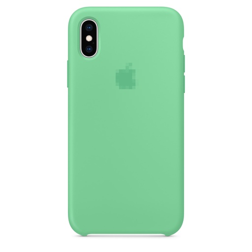 Capa de silicone para iPhone XS Leyland Verde