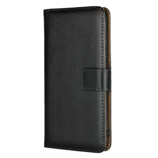 Capa estilo carteira para iPhone X preta