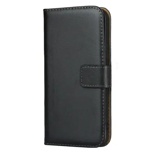 Capa protetora estilo carteira para iPhone 12 mini preta