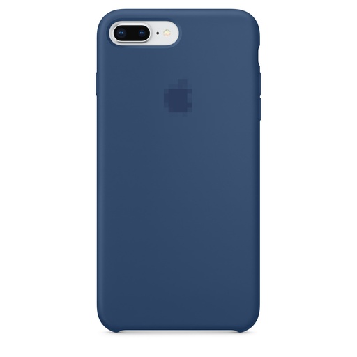 Capa de silicone para iPhone 8 Plus 7 Plus Azul Cobalto