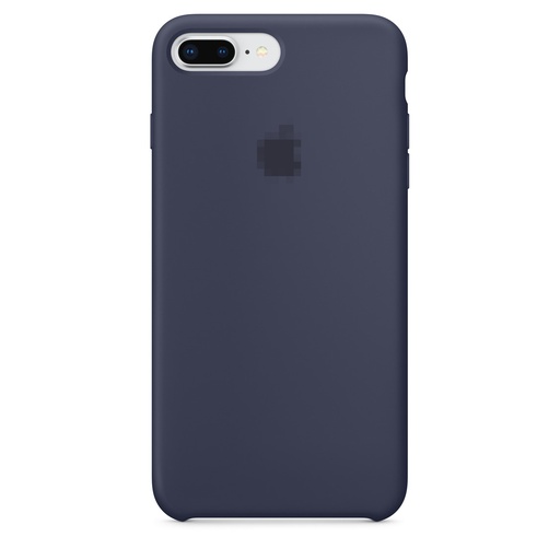 Capa de silicone para iPhone 8 Plus 7 Plus azul meia-noite