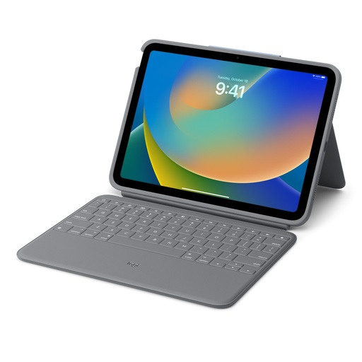 Teclado Logitech Rugged Folio para iPad 10 adequado