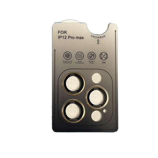 [样品] Película de lente dourada para iPhone 12 pro max
