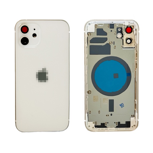 IPhone 12 Back Housing Cover With SideKeys White