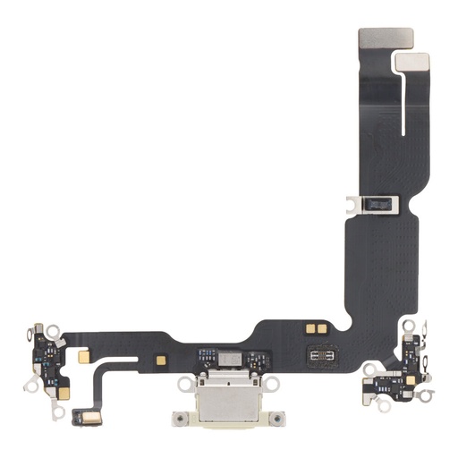 Plugue traseiro amarelo para iPhone 15 Plus