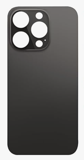 Capa traseira de vidro iPhone 14 Pro Max preta