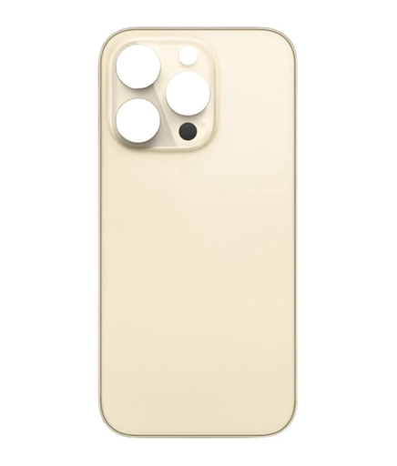 Capa traseira de vidro para iPhone 14 Pro Max dourada